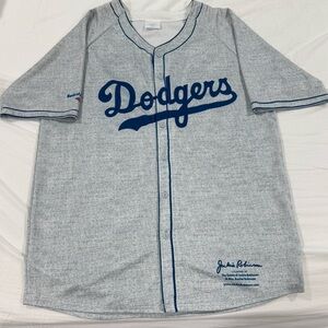 Dodgers Gray and Blue Jersey